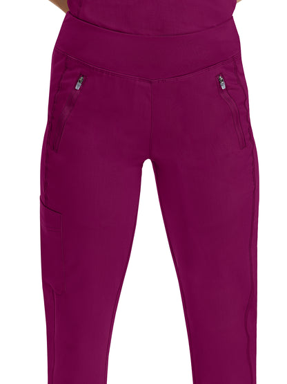 Women's Yoga Waistband Pant - 9233 - Wine