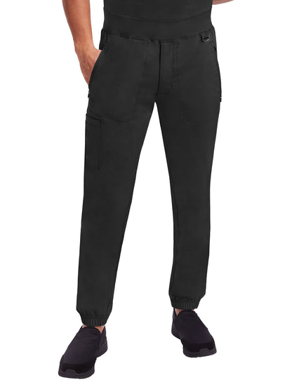 Men's Two-Way Stretch Fabric Pant - 9301 - Black