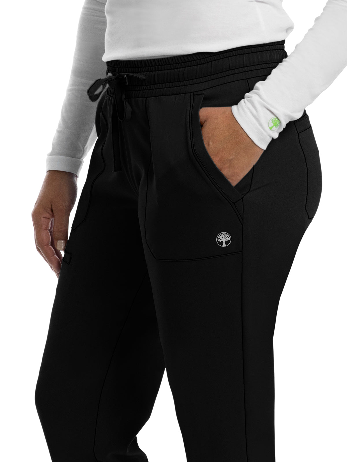 Women's Four-Way Stretch Fabric Pant - 9575 - Black