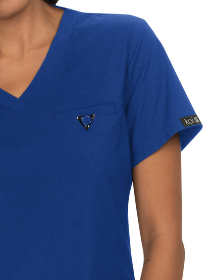 Women's 1-Pocket Tuck-In Kade Scrub Top - 1011 - Galaxy