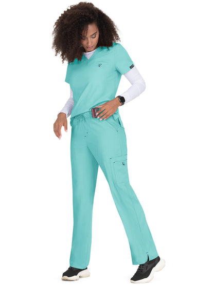 Women's 1-Pocket Tuck-In Kade Scrub Top - 1011 - Fresh Mint