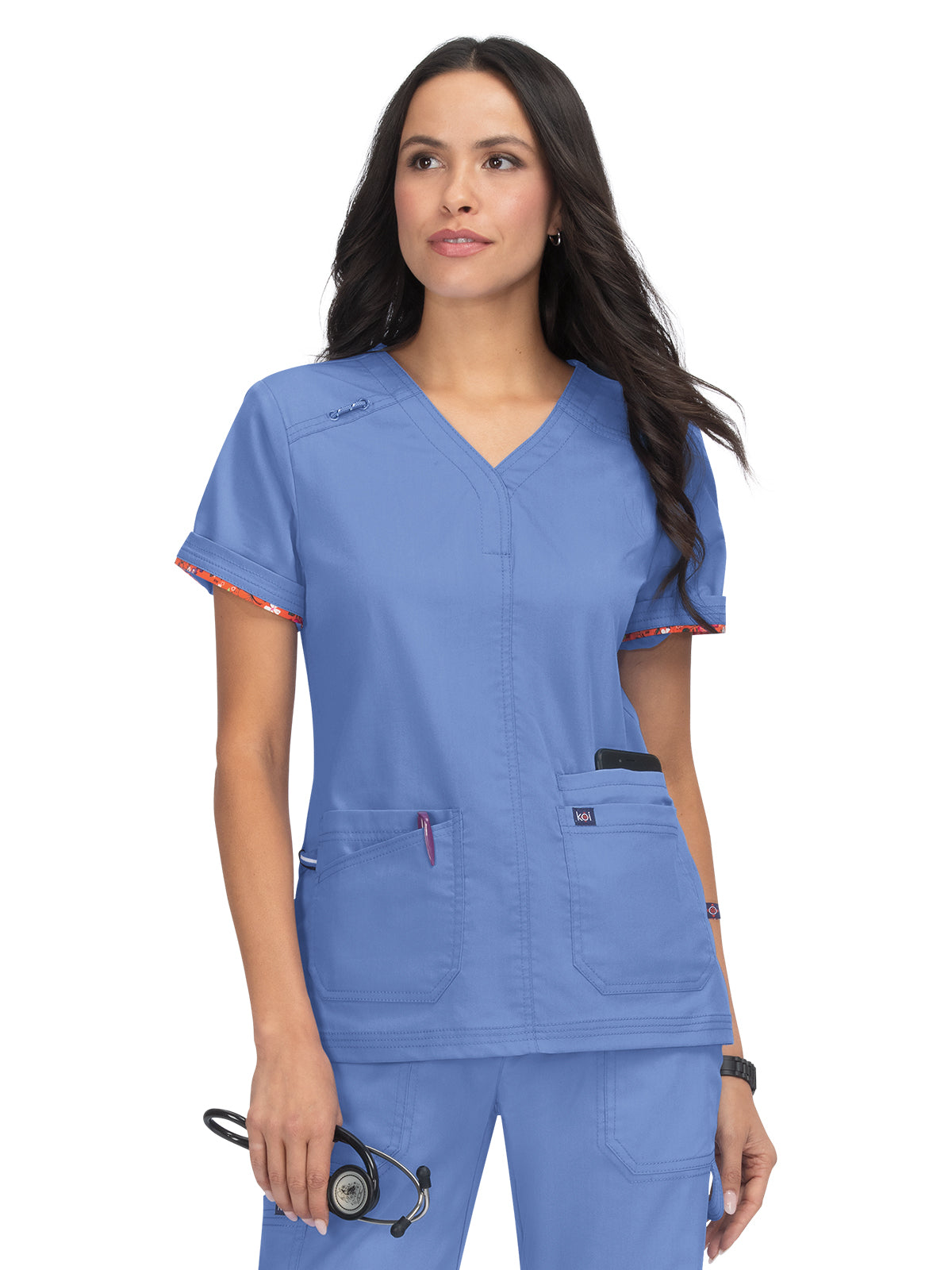 Women's Breathable Stretch Liv Scrub Top - 1043 - True Ceil