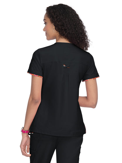 Women's Durable Breathable Stretch Georgia Scrub Top - 1059 - Black