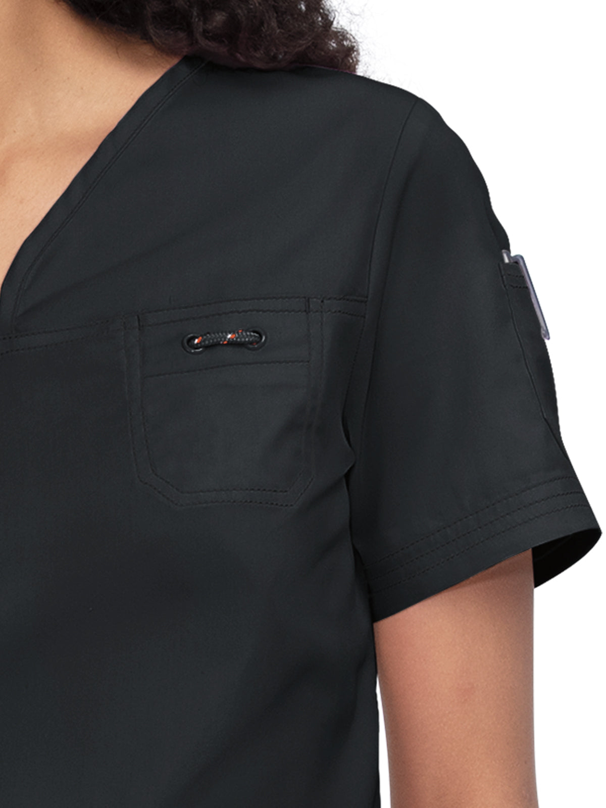 Women's Durable Breathable Stretch Georgia Scrub Top - 1059 - Black