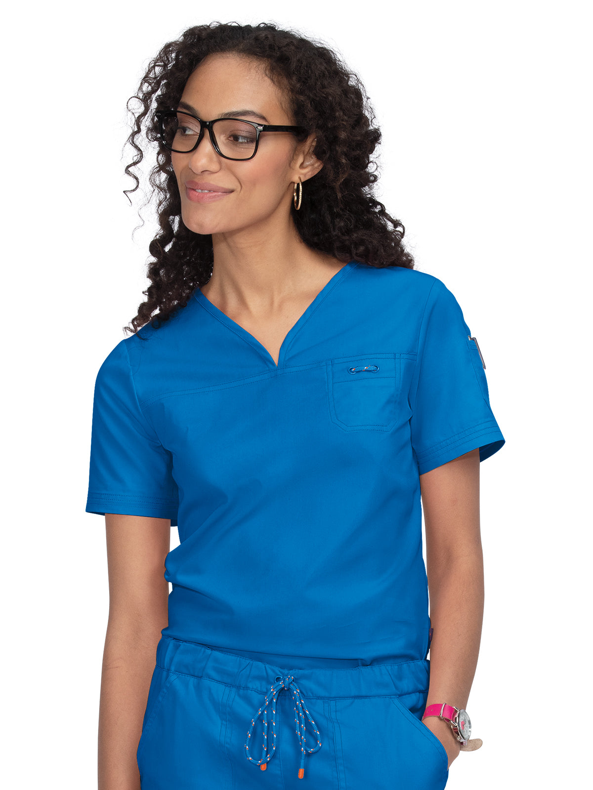 Women's Durable Breathable Stretch Georgia Scrub Top - 1059 - Royal Blue