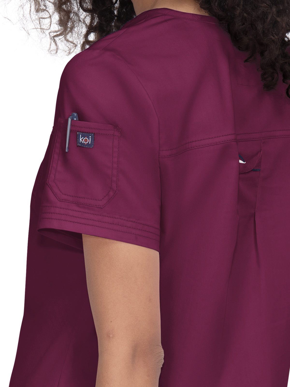 Women's Durable Breathable Stretch Georgia Scrub Top - 1059 - Wine