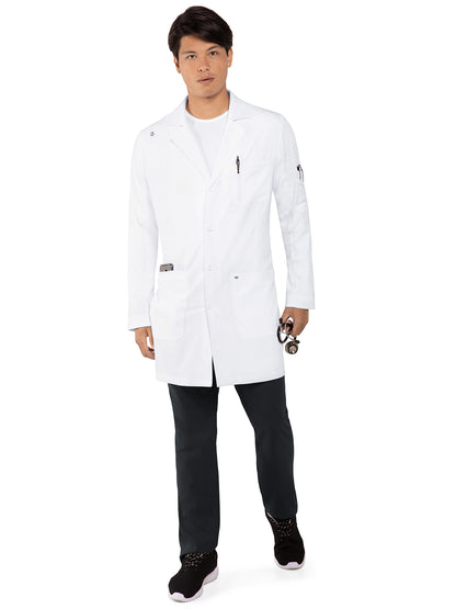 Men's 5-Pocket 38" Stretch His Everyday Lab Coat - 456 - White (001)