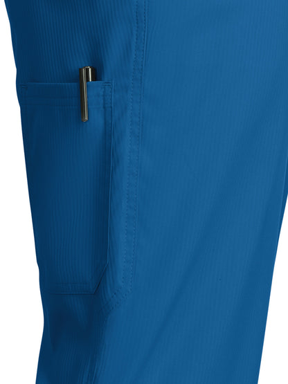 Men's 6-Pocket Slim Leg Stretch Discovery Scrub Pant - 606 - Royal Blue