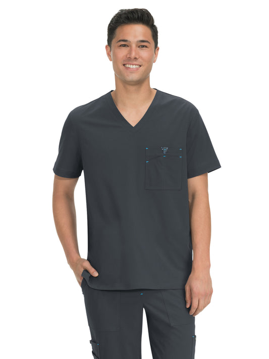 Men's 1-Pocket Tuck-In Bryan Scrub Top - 668 - Charcoal