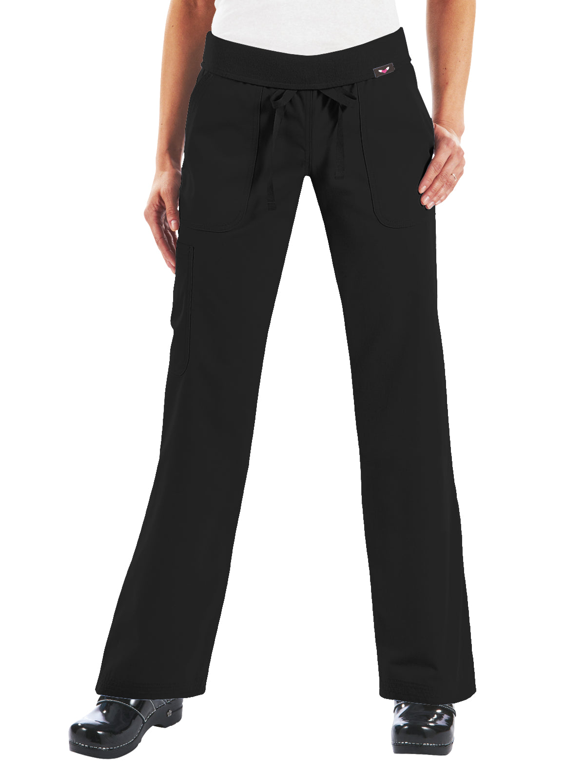 Women's 5-Pocket Yoga-Style Morgan Scrub Pant - 713 - Black