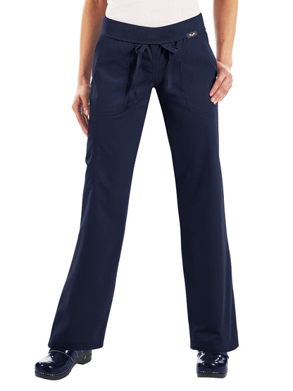 Women's 5-Pocket Yoga-Style Morgan Scrub Pant - 713 - Navy