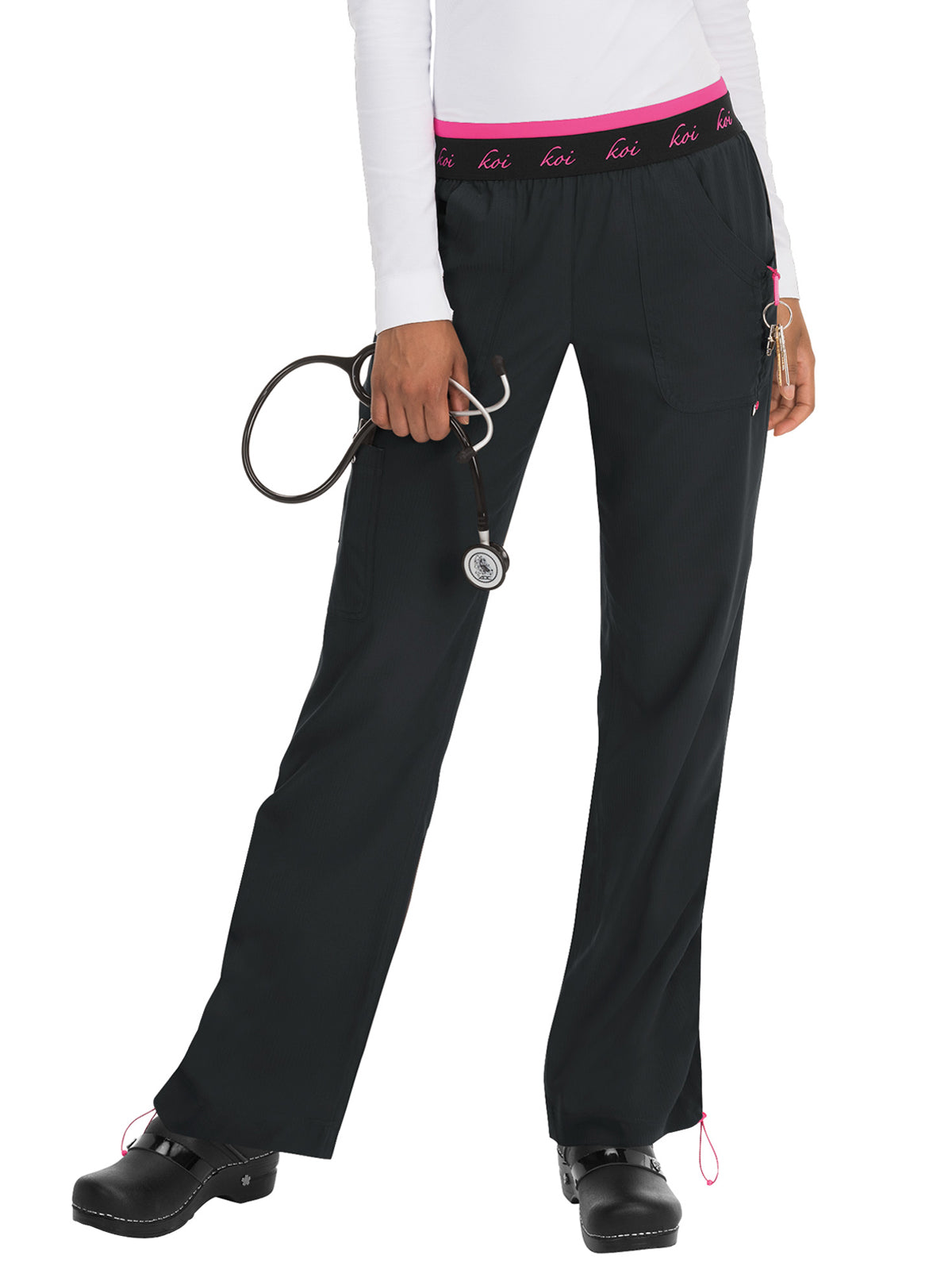 Women's 5-Pocket Stretch Yoga-Style Spirit Scrub Pant - 720 - Black