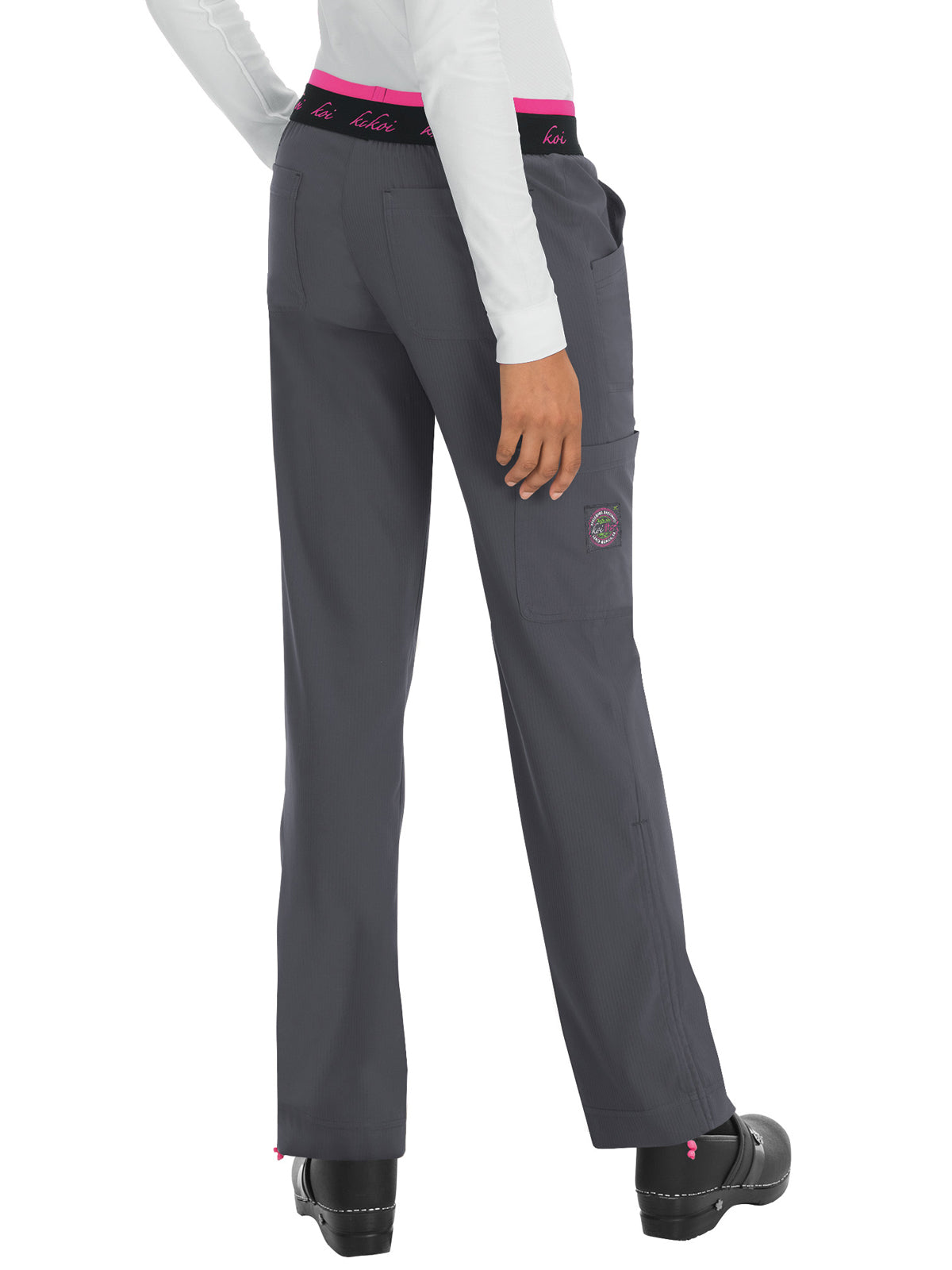 Women's 5-Pocket Stretch Yoga-Style Spirit Scrub Pant - 720 - Charcoal