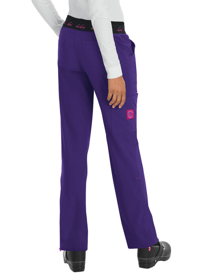 Women's 5-Pocket Stretch Yoga-Style Spirit Scrub Pant - 720 - Grape