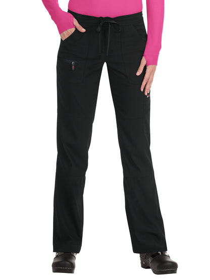 Women's 6-Pocket Stretch Extra Petite Peace Scrub Pant - 721XP - Black