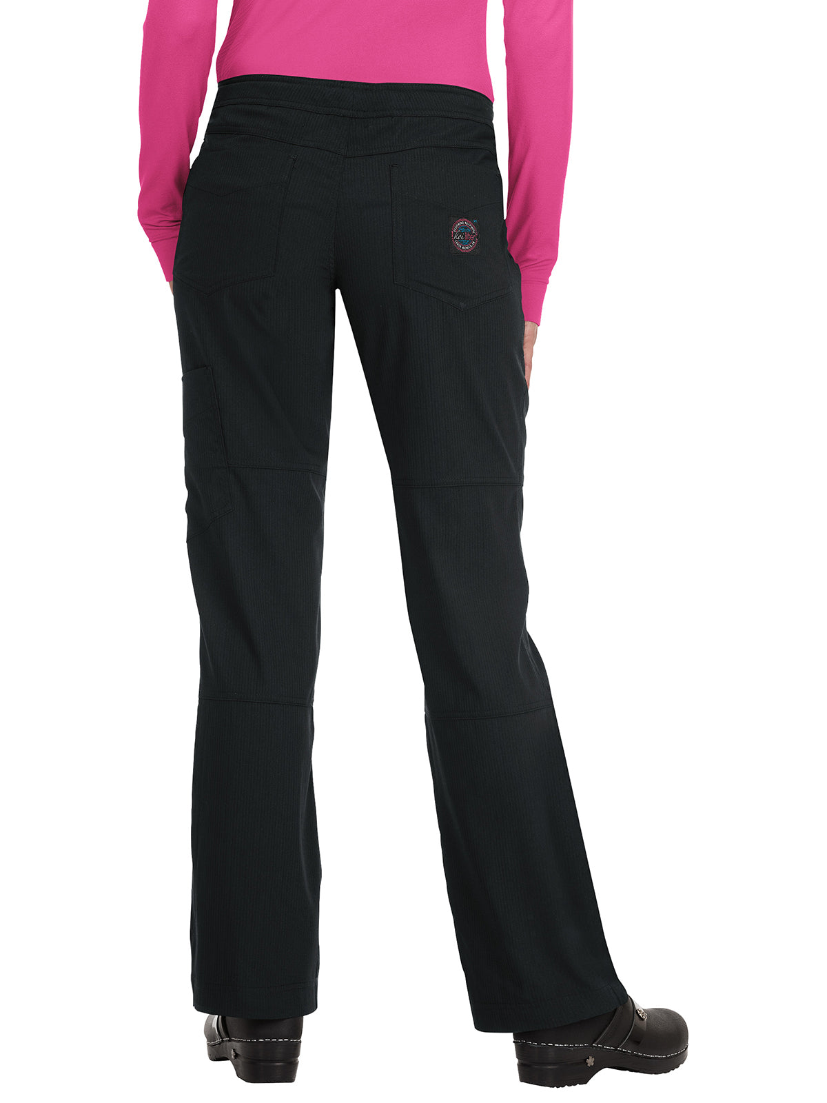 Women's 6-Pocket Stretch Extra Petite Peace Scrub Pant - 721XP - Black