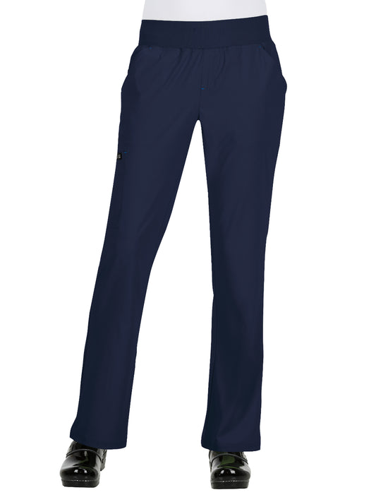 Women's 6-Pocket Yoga-Style Laurie Scrub Pant - 732 - Navy