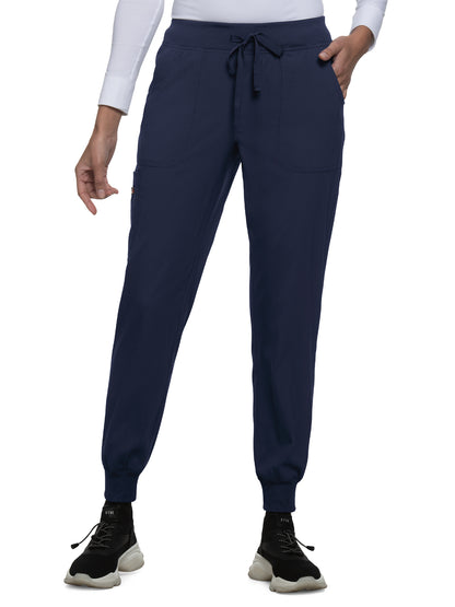 Women's 6-Pocket Stretch Jogger Fierce Scrub Pant - 750 - Navy