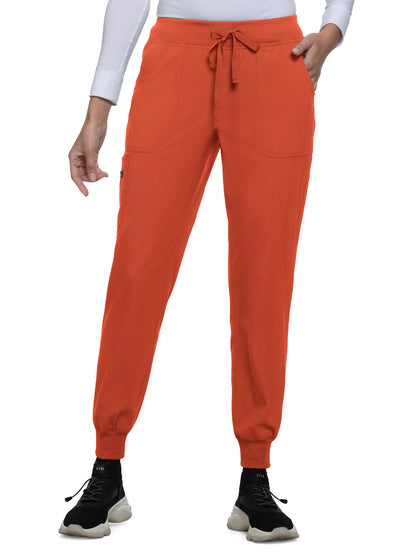 Women's 6-Pocket Stretch Jogger Fierce Scrub Pant - 750 - Terracotta