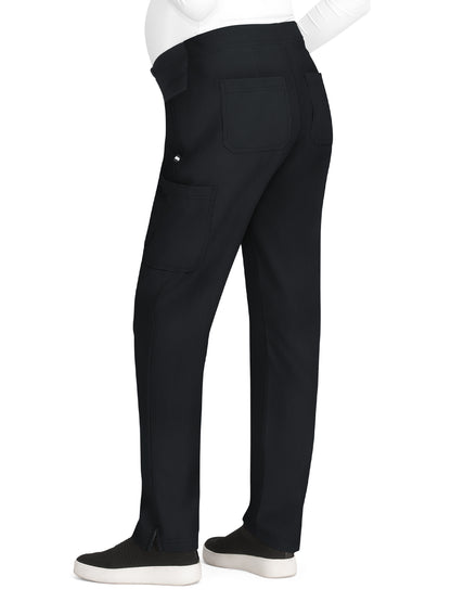 Women's 8-Pocket Maternity On the Move Scrub Pant - 755 - Black