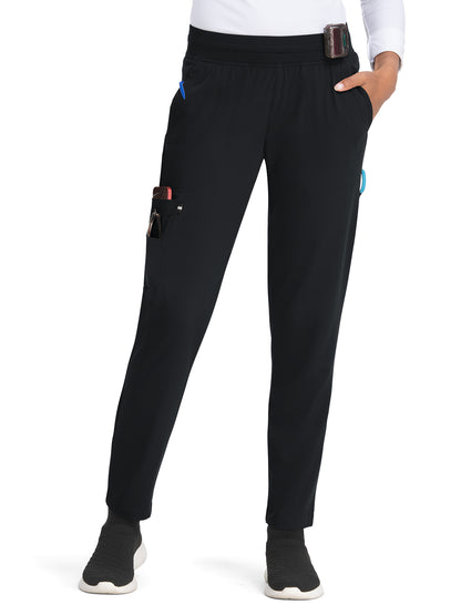 Women's 7-Pocket Jogger-Style Smart Daily Scrub Pant - 756 - Black