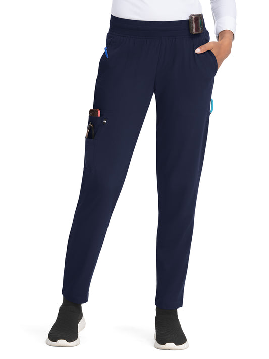 Women's 7-Pocket Jogger-Style Smart Daily Scrub Pant - 756 - Navy