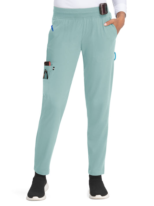 Women's 7-Pocket Jogger-Style Smart Daily Scrub Pant - 756 - Sage