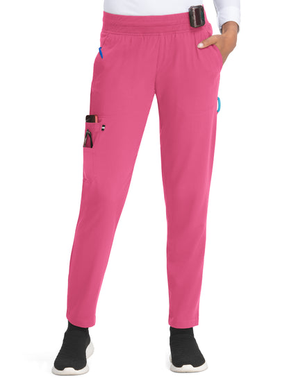 Women's 7-Pocket Jogger-Style Smart Daily Scrub Pant - 756 - Geranium