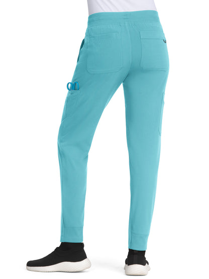 Women's 7-Pocket Jogger-Style Smart Daily Scrub Pant - 756 - Sea Glass