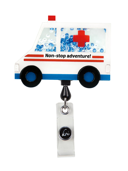 Shaker-Style ID Badge Reel - A156 - Ambulance