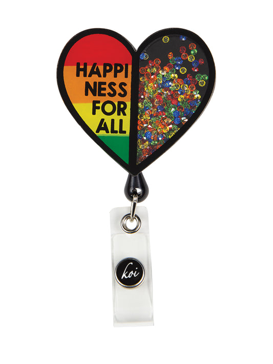 Shaker-Style ID Badge Reel - A156 - Happiness for All