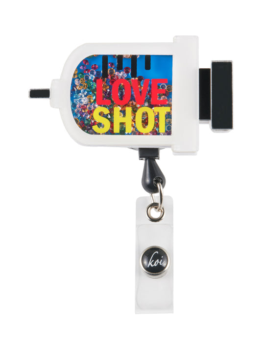 Shaker-Style ID Badge Reel - A156 - Love Shot