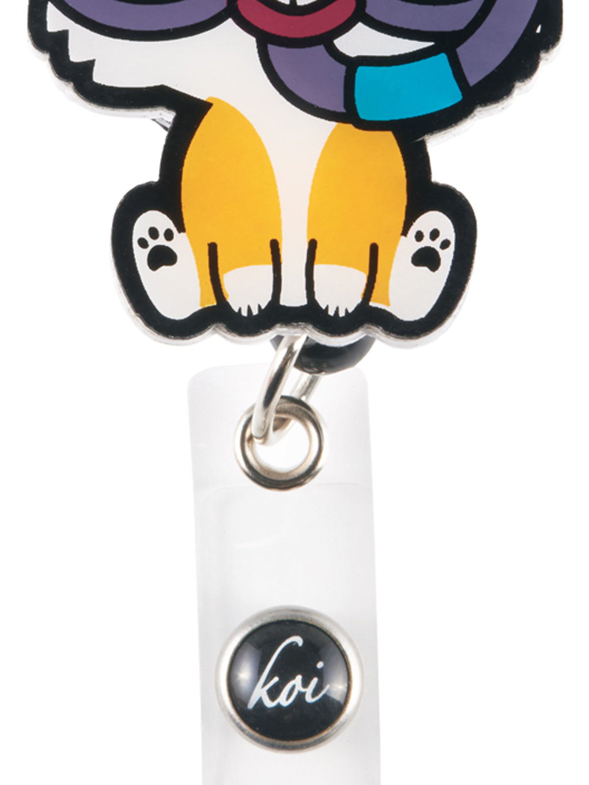 Shaker-Style ID Badge Reel - A156 - Scuba Paw