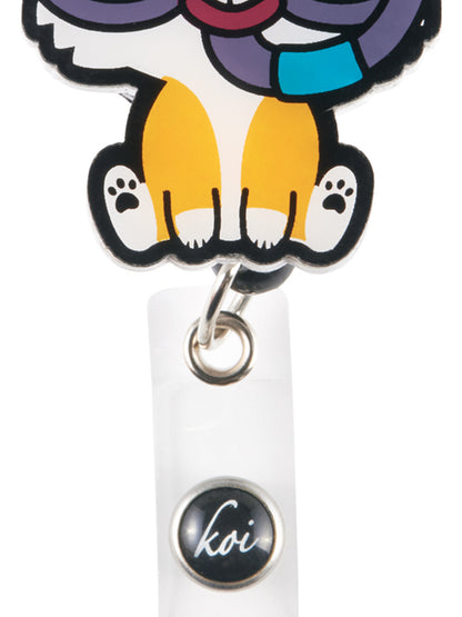 Shaker-Style ID Badge Reel - A156 - Scuba Paw