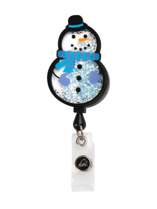 Shaker-Style ID Badge Reel - A156 - Snowman