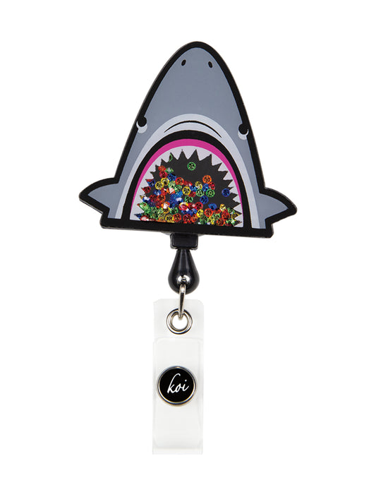 Shaker-Style ID Badge Reel - A156 - Shark