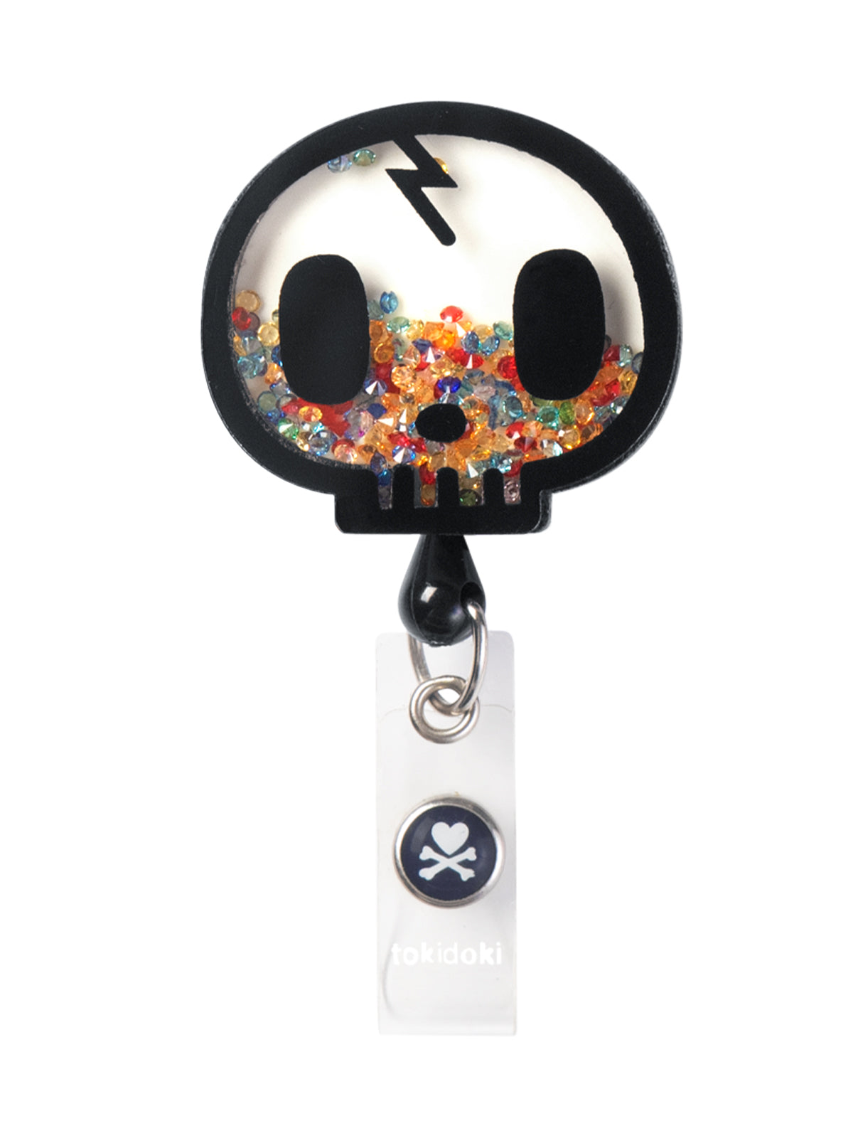 Shaker-Style ID Badge Reel - A157 - tokidoki Skull