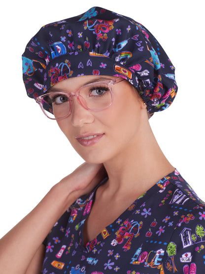 Unisex Bouffant Scrub Cap - A174PR - City on Call