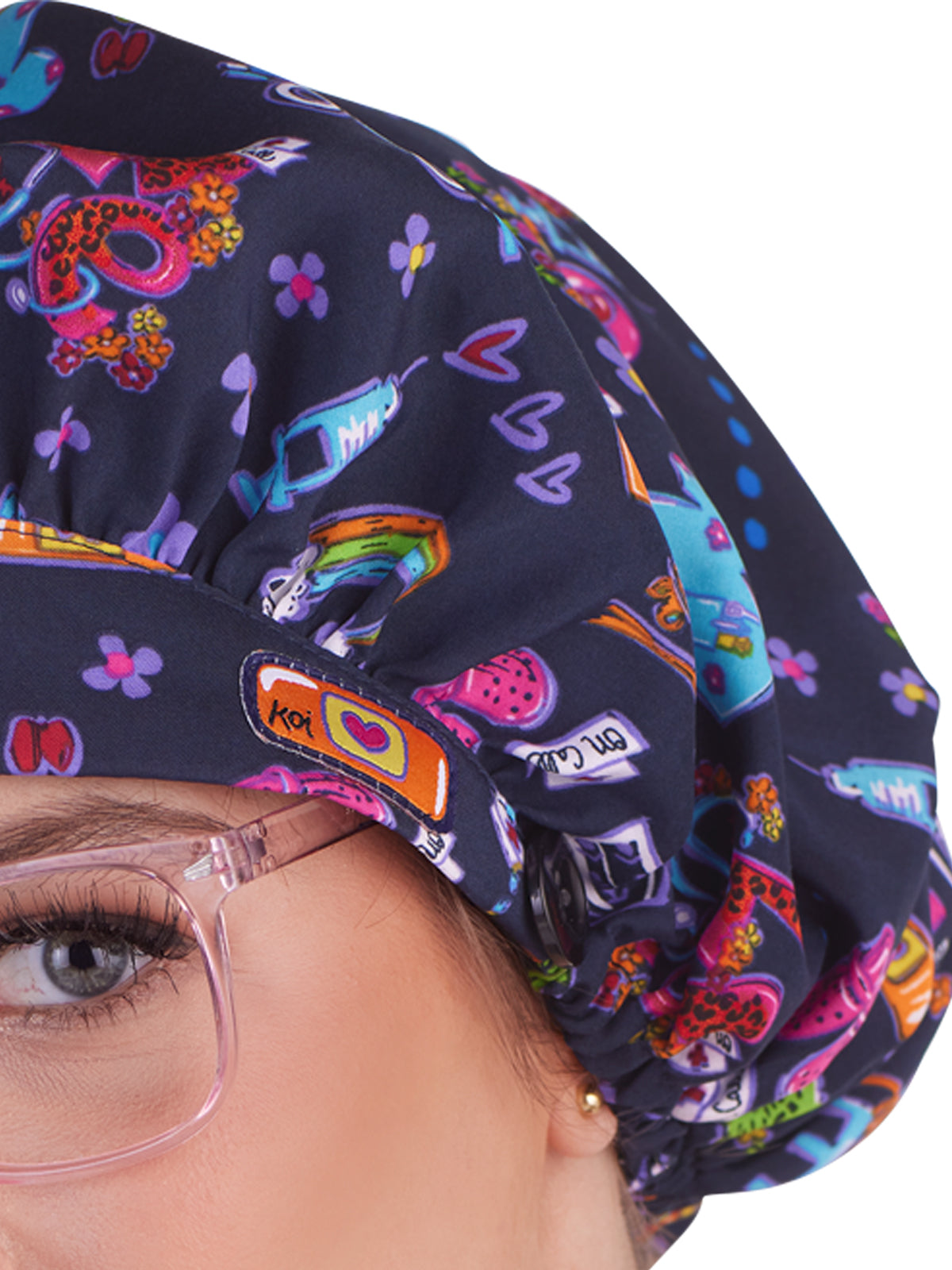 Unisex Bouffant Scrub Cap - A174PR - City on Call