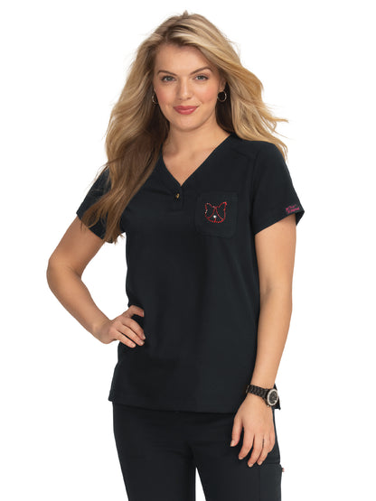 Women's Tuck-In Top - B122L - Black