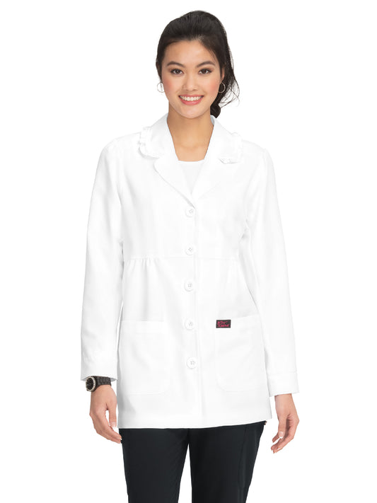 Women's Two-Pocket 31" Juniper Lab Coat - B403 - White