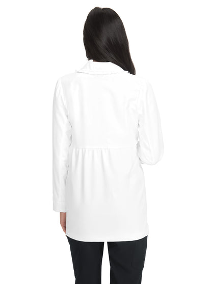 Women's 2-Pocket Lab Coat - B403 - White