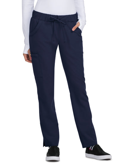 Women's 6-Pocket Slim Fit Buttercup Scrub Pants - B700 - Navy