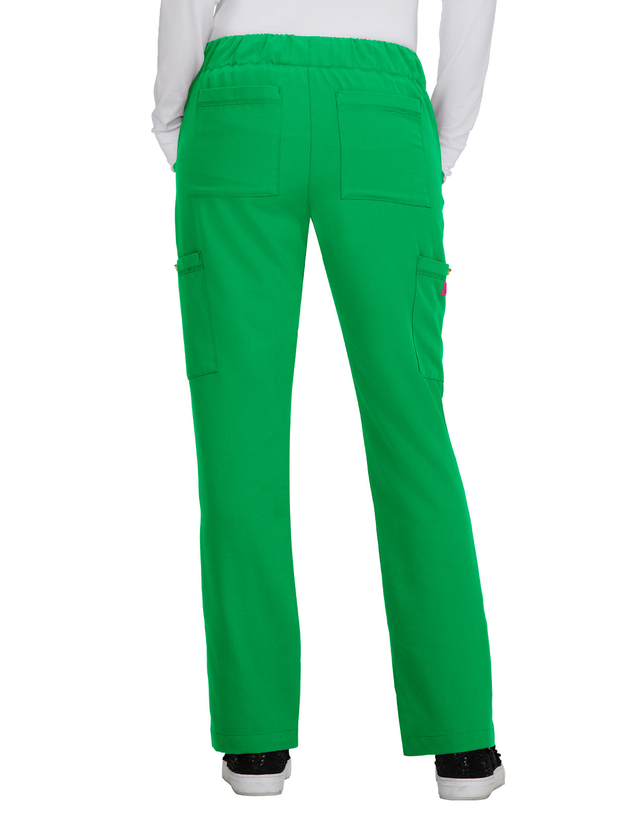 Women's 6-Pocket Slim Fit Buttercup Scrub Pants - B700 - Lucky Green