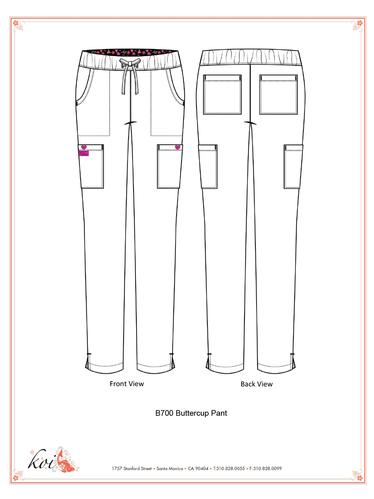 Women's 6-Pocket Pant - B700 - Charcoal