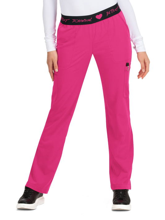 6-Pocket Yarrow Scrub Pant for Women - B702 - Flamingo