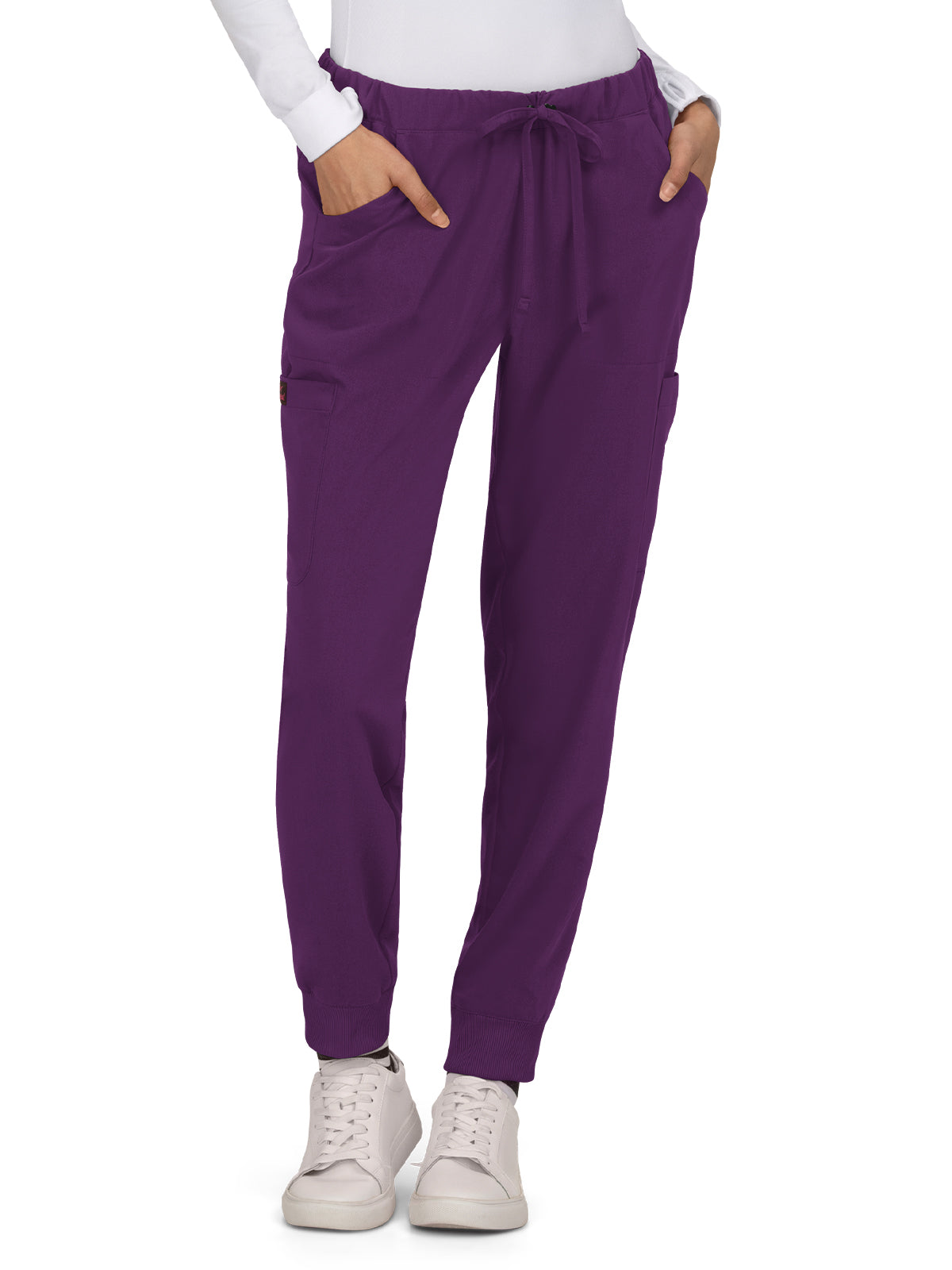 Women's 6-Pocket Jogger Aster Scrub Pant - B703 - Eggplant