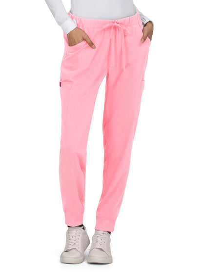 Women's 6-Pocket Jogger Aster Scrub Pant - B703 - Sweet Pink