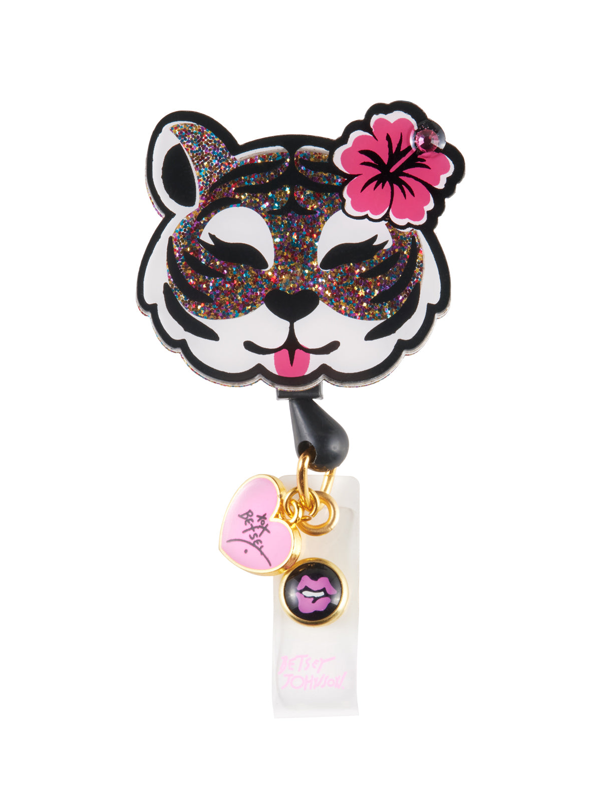 Retractable Cord With Snap Badge Holder Badge Reel - BA156 - Betsey Tiger