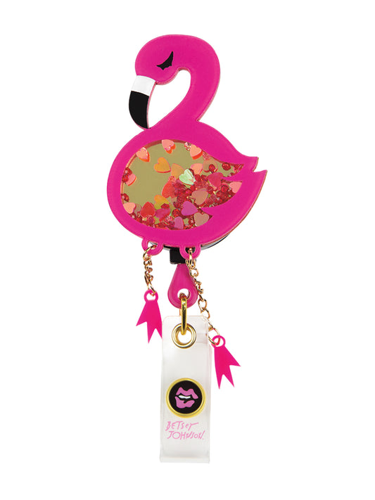 Retractable ID Badge Reel - BA156 - Flamingo